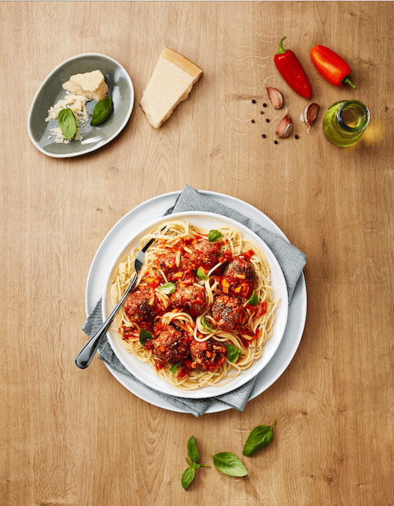 Herby Scotch Lamb Meatball Spaghetti