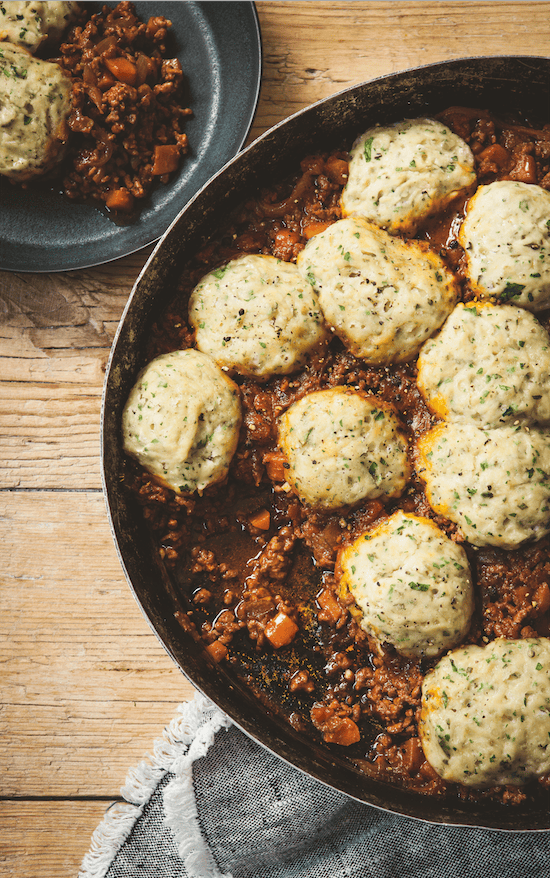 Hairy Bikers: Mince and herby dumplings