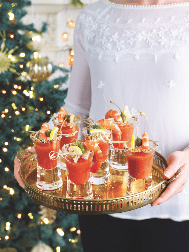 Good Housekeeping: Bloody Mary prawn shots