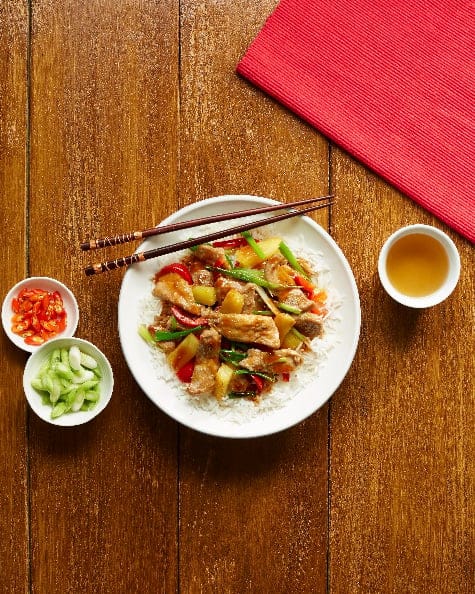 Sweet and sour pork fillet