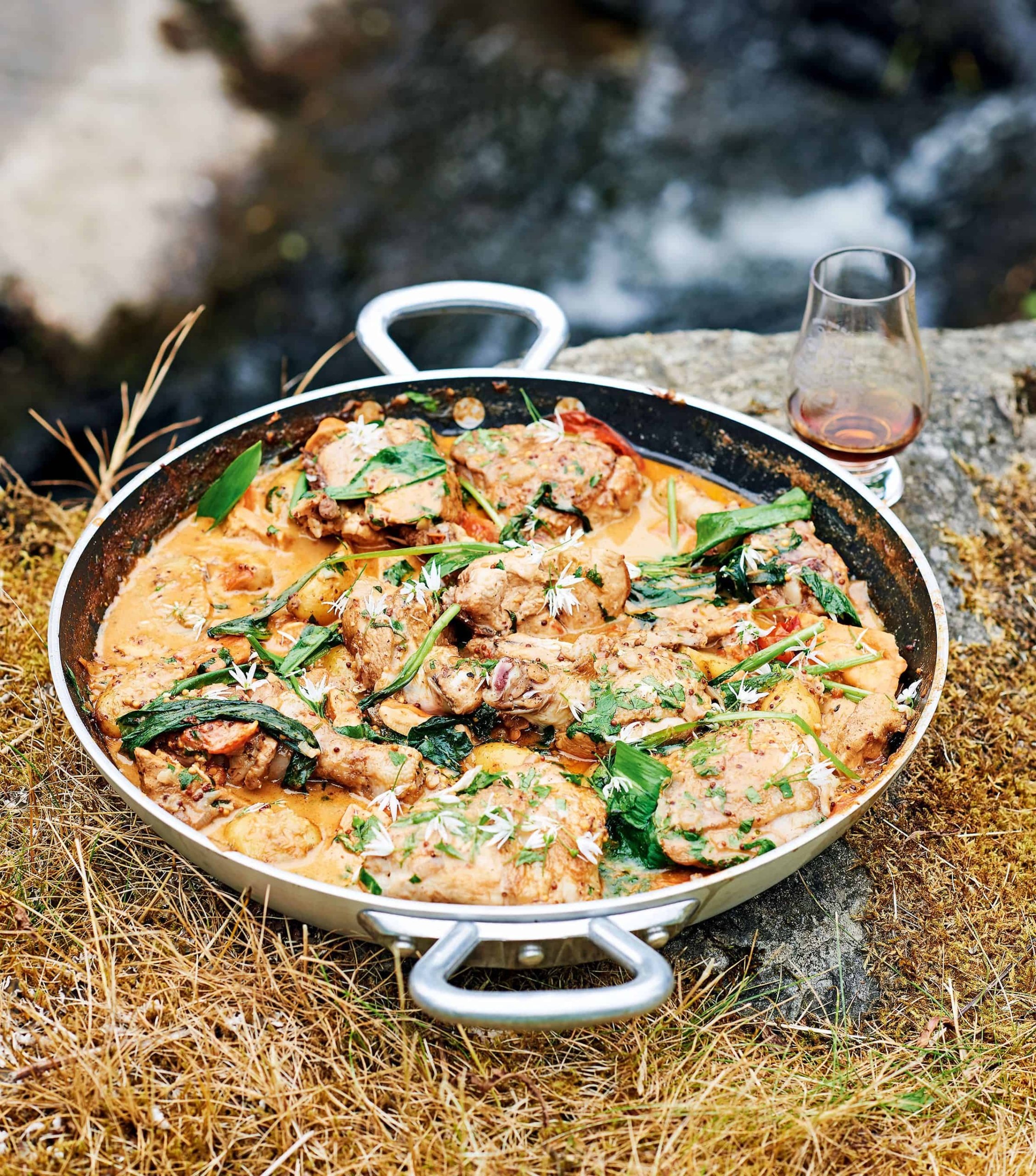 James Martin’s Great British Adventure: Whisky Chicken with Wild Mushroom & Mustard Sauce
