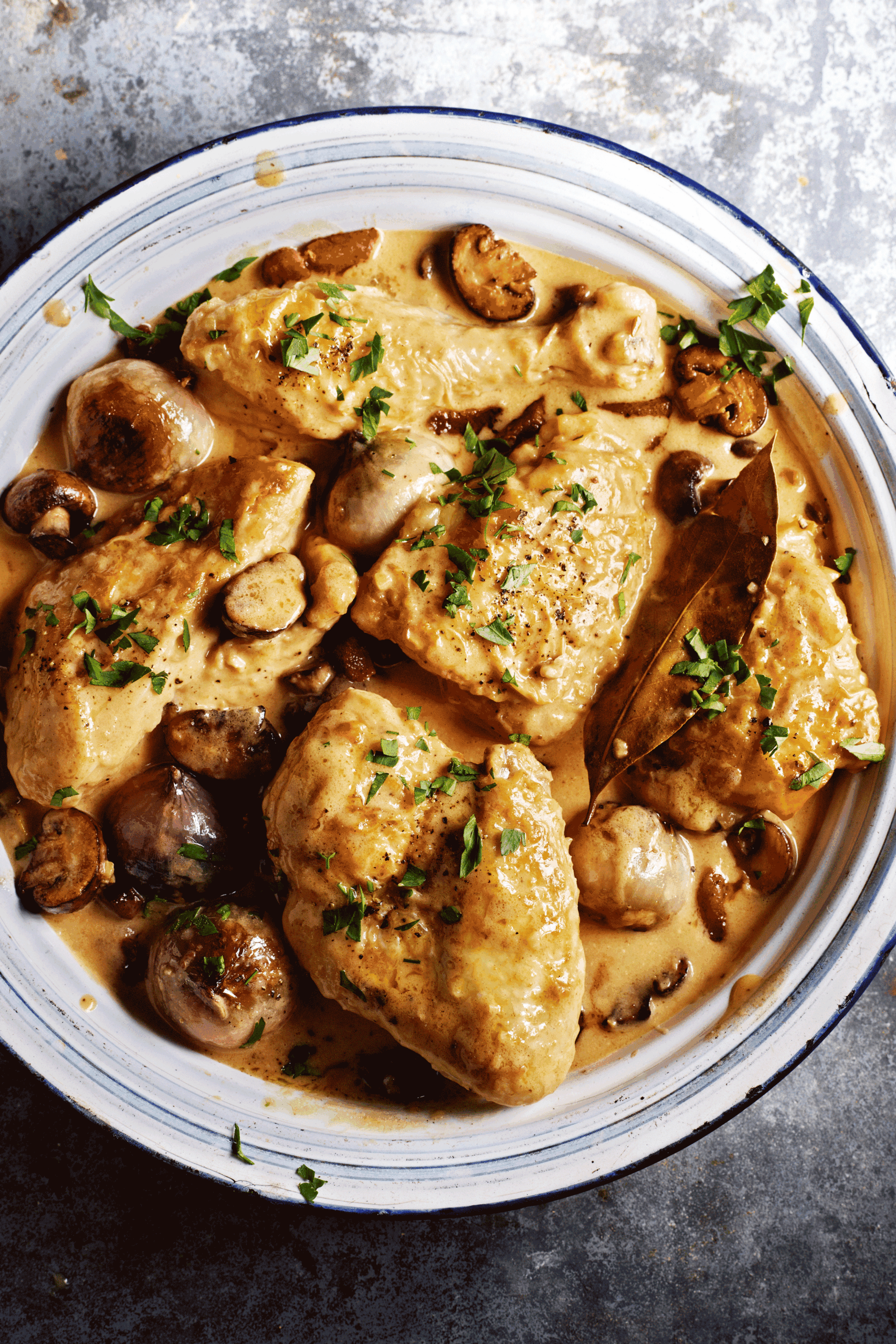 Rick Stein’s coq au Riesling