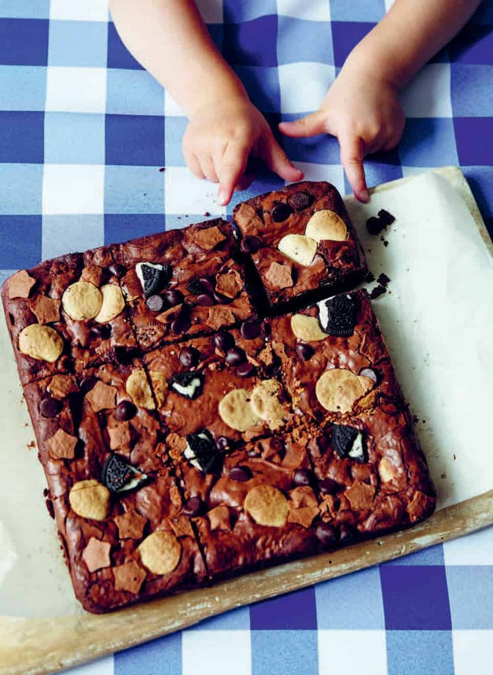 triple threat brownies image